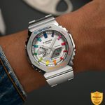 SRX9148-RC92 Spectrum Silver Elite – Premium Analog-Digital Luxury Watch