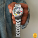SRX9148-RC92 Spectrum Silver Elite – Premium Analog-Digital Luxury Watch