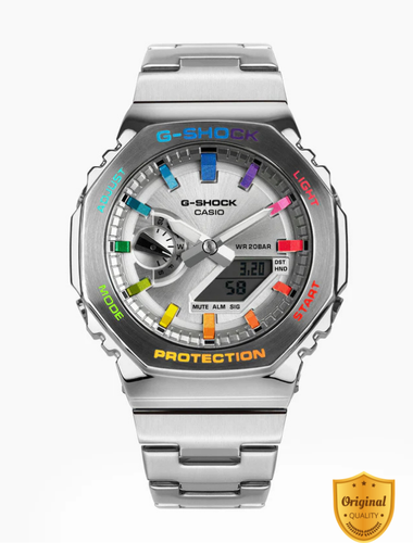 SRX9148-RC92 Spectrum Silver Elite – Premium Analog-Digital Luxury Watch
