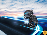 EDX8547-BS62  Black Horizon Solar – Premium Solar-Powered Hybrid Sports Watch