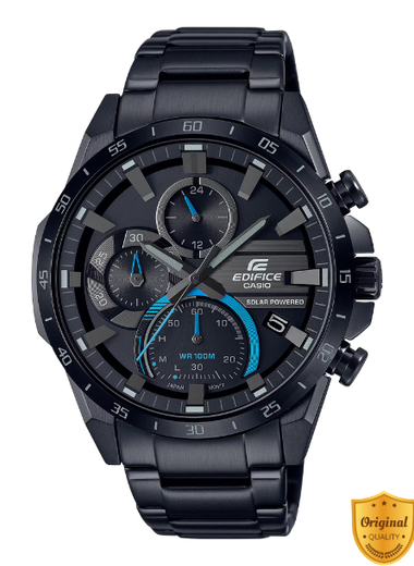 EDX8547-BS62  Black Horizon Solar – Premium Solar-Powered Hybrid Sports Watch