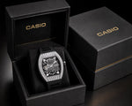 AUREX G-1000M-SKELETON AUTOMATIC SILVER WATCH